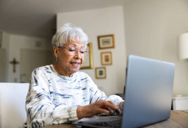 A beautiful multiracial senior woman