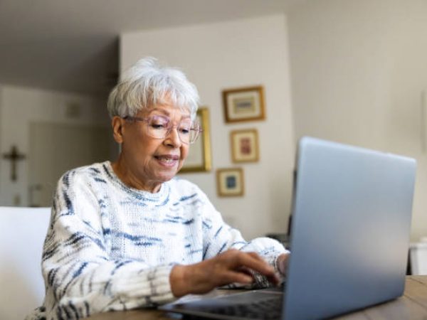 A beautiful multiracial senior woman